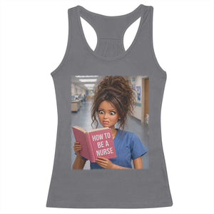Funny Nursing Student Doll Face Meme Racerback Tank Top Future Nurse Gift