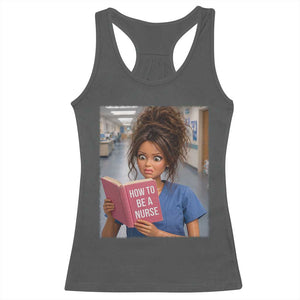 Funny Nursing Student Doll Face Meme Racerback Tank Top Future Nurse Gift