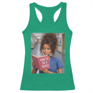 Funny Nursing Student Doll Face Meme Racerback Tank Top Future Nurse Gift