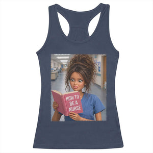 Funny Nursing Student Doll Face Meme Racerback Tank Top Future Nurse Gift