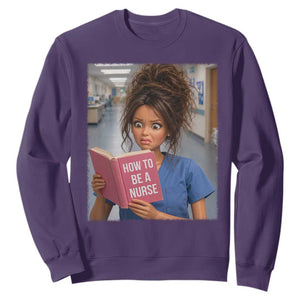 Funny Nursing Student Doll Face Meme Sweatshirt Future Nurse Gift