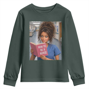 Funny Nursing Student Doll Face Meme Youth Sweatshirt Future Nurse Gift