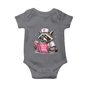 Funny Raccoon Nursing Student Healthcare Gift Baby Onesie