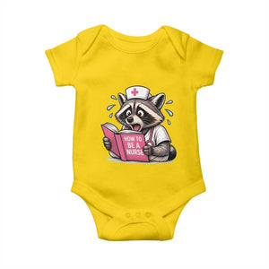 Funny Raccoon Nursing Student Healthcare Gift Baby Onesie