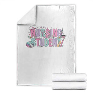 Pastel Nursing Student Medical School Gift Throw Blanket