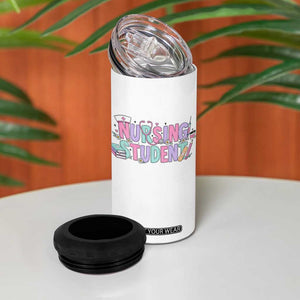 Pastel Nursing Student Medical School Gift 4 in 1 Can Cooler Tumbler