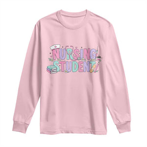 Pastel Nursing Student Medical School Gift Long Sleeve Shirt