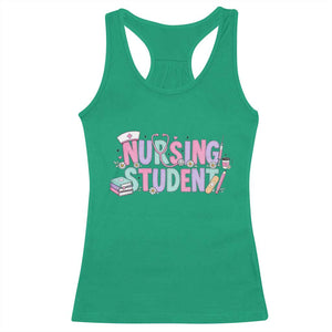 Pastel Nursing Student Medical School Gift Racerback Tank Top