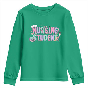 Pastel Nursing Student Medical School Gift Youth Sweatshirt