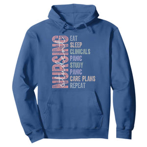 Funny Student Nurse Life Hoodie Eat Sleep Clinicals Panic Study Repeat