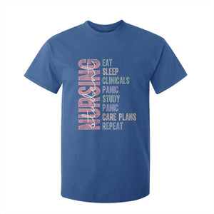 Funny Student Nurse Life T Shirt For Kid Eat Sleep Clinicals Panic Study Repeat