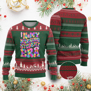 In My Nursing Student Era Ugly Christmas Sweater Future Nurse Gift