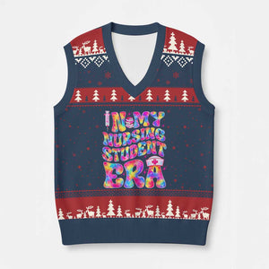 In My Nursing Student Era V-Neck Knit Sweater Vest Future Nurse Gift