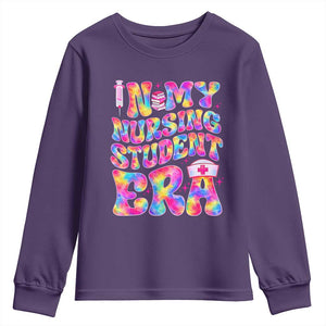In My Nursing Student Era Youth Sweatshirt Future Nurse Gift