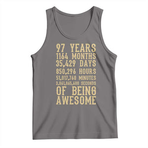 Vintage 97th Birthday Gift Tank Top 97 Years Of Being Awesome