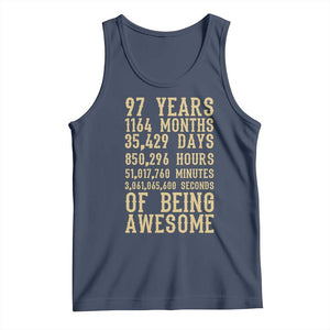 Vintage 97th Birthday Gift Tank Top 97 Years Of Being Awesome