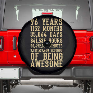 Vintage 96th Birthday Gift Spare Tire Cover 96 Years Of Being Awesome