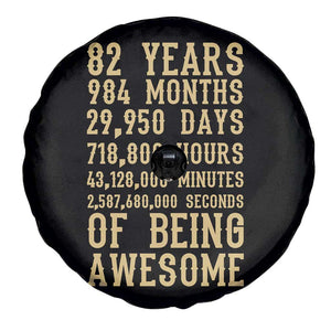 Vintage 82nd Birthday Gift Spare Tire Cover 82 Years Of Being Awesome
