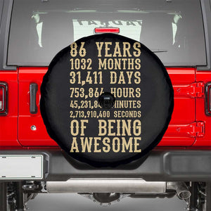 Vintage 86th Birthday Gift Spare Tire Cover 86 Years Of Being Awesome
