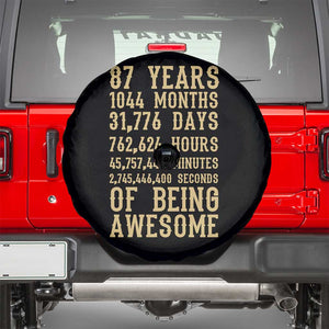 Vintage 87th Birthday Gift Spare Tire Cover 87 Years Of Being Awesome