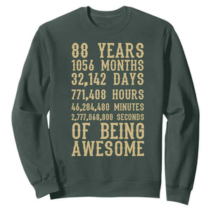 Vintage 88th Birthday Gift Sweatshirt 88 Years Of Being Awesome