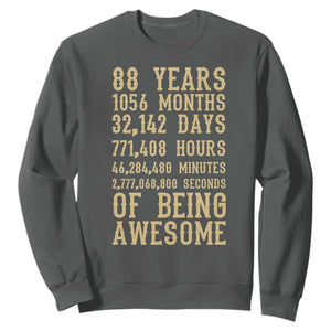 Vintage 88th Birthday Gift Sweatshirt 88 Years Of Being Awesome