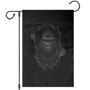 Angry Gorilla Face On Cracked Wall Garden Flag Animal Lover Gift TS12 Black Print Your Wear