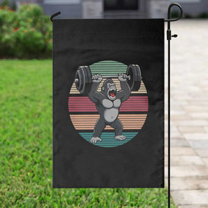 Fitness Lover Gift Garden Flag Powerlifting Gorilla Strength TS12 Print Your Wear