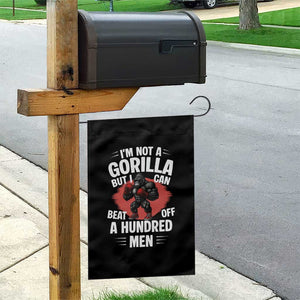 Funny Boxing Garden Flag Not A Gorilla But I Can Beat Off A Hundred Men TS12 Print Your Wear