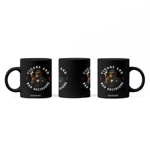 Cigars And Bad Decisions Coffee Mug Funny Gorilla Gift TS12 Print Your Wear