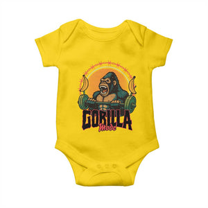 Fitness Lover Gift Baby Onesie Gorilla Mode TS12 Daisy Print Your Wear