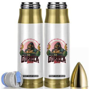 Fitness Lover Gift Bullet Tumbler Gorilla Mode TS12 White Print Your Wear