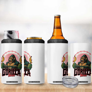 Fitness Lover Gift 4 in 1 Can Cooler Tumbler Gorilla Mode TS12 Print Your Wear