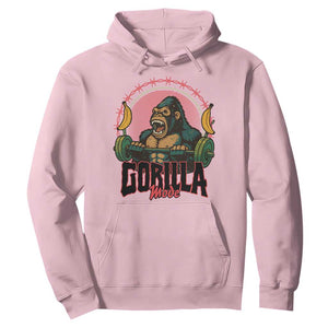 Fitness Lover Gift Hoodie Gorilla Mode TS12 Light Pink Print Your Wear