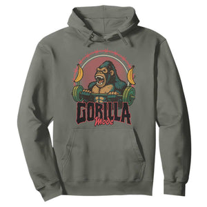 Fitness Lover Gift Hoodie Gorilla Mode TS12 Military Green Print Your Wear