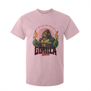 Fitness Lover Gift T Shirt For Kid Gorilla Mode TS12 Light Pink Print Your Wear