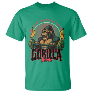 Fitness Lover Gift T Shirt Gorilla Mode TS12 Irish Green Print Your Wear