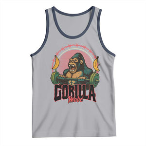 Fitness Lover Gift Tank Top Gorilla Mode TS12 Athletic Heather Navy Print Your Wear