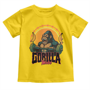 Fitness Lover Gift Toddler T Shirt Gorilla Mode TS12 Daisy Print Your Wear