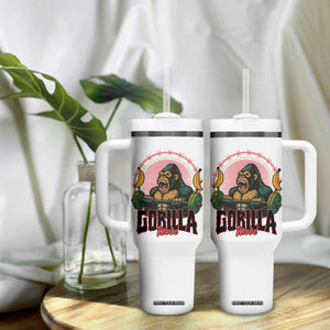 Fitness Lover Gift Tumbler With Handle Gorilla Mode TS12 Print Your Wear