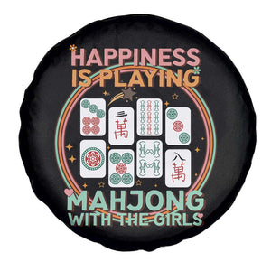 Happiness Is Playing Mahjong With The Girls Spare Tire Cover Mahjong Time TS12 Print Your Wear