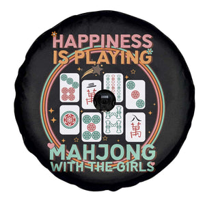 Happiness Is Playing Mahjong With The Girls Spare Tire Cover Mahjong Time TS12 Print Your Wear