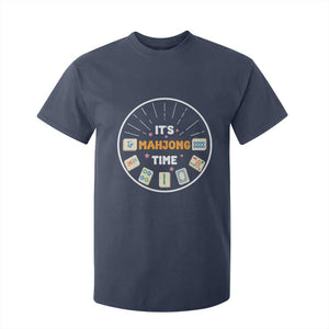 It Is Mahjong Time T Shirt For Kid Gambling Chinese Gift TS12 Navy Print Your Wear