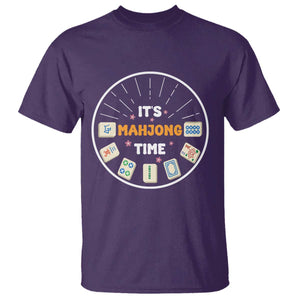 It Is Mahjong Time T Shirt Gambling Chinese Gift TS12 Purple Print Your Wear