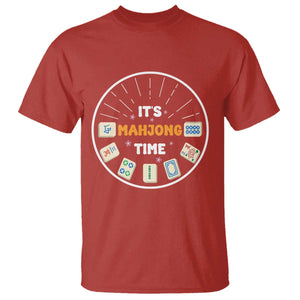 It Is Mahjong Time T Shirt Gambling Chinese Gift TS12 Red Print Your Wear