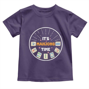 It Is Mahjong Time Toddler T Shirt Gambling Chinese Gift TS12 Purple Print Your Wear