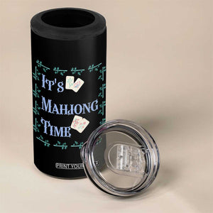 Mahjong Gift 4 in 1 Can Cooler Tumbler It Is Mahjong Time For Players TS12 Print Your Wear