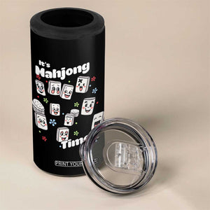 It Is Mahjong Time 4 in 1 Can Cooler Tumbler Mahjong Lover Gift TS12 Print Your Wear