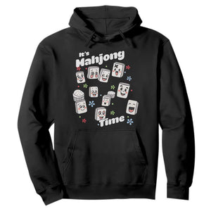 It Is Mahjong Time Hoodie Mahjong Lover Gift TS12 Black Print Your Wear