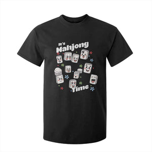 It Is Mahjong Time T Shirt For Kid Mahjong Lover Gift TS12 Black Print Your Wear